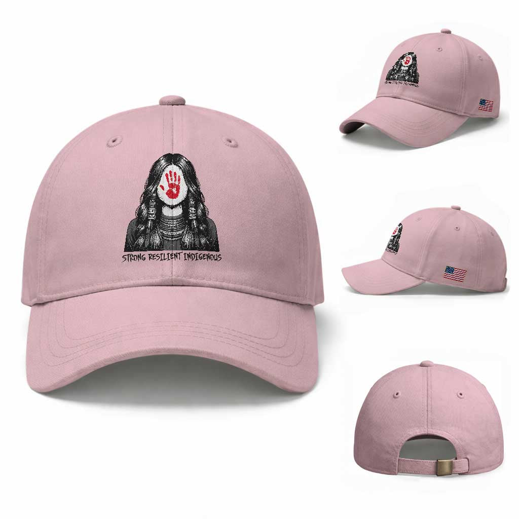 MMIW Strong Resilient Indigenous Baseball Cap Stand With Native Women Support