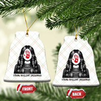 MMIW Strong Resilient Indigenous Ceramic Ornament Stand With Native Women Support