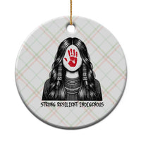 MMIW Strong Resilient Indigenous Ceramic Ornament Stand With Native Women Support