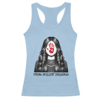 MMIW Strong Resilient Indigenous Racerback Tank Top Stand With Native Women Support