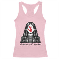 MMIW Strong Resilient Indigenous Racerback Tank Top Stand With Native Women Support