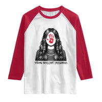 MMIW Strong Resilient Indigenous Raglan Shirt Stand With Native Women Support