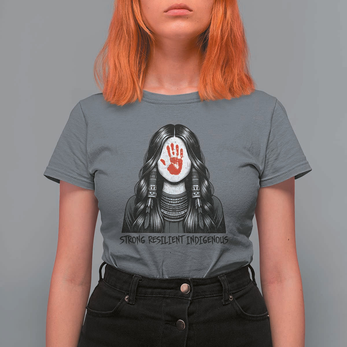 MMIW Strong Resilient Indigenous T Shirt For Women Stand With Native Women Support