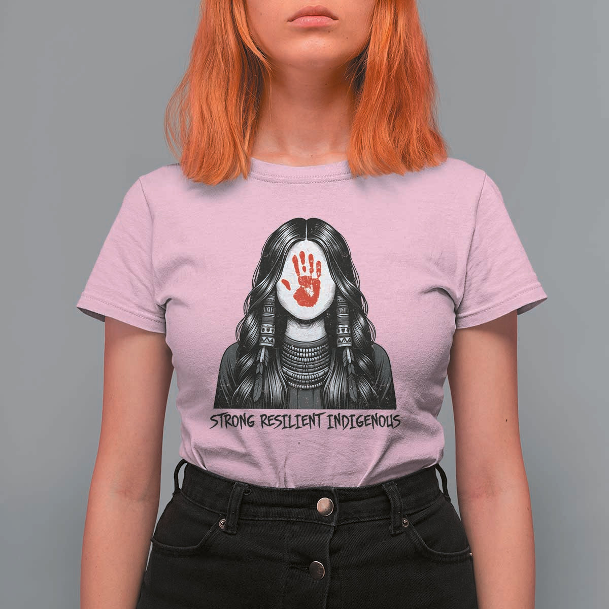MMIW Strong Resilient Indigenous T Shirt For Women Stand With Native Women Support