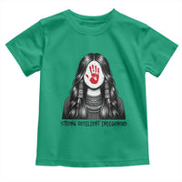 MMIW Strong Resilient Indigenous Toddler T Shirt Stand With Native Women Support