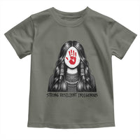 MMIW Strong Resilient Indigenous Toddler T Shirt Stand With Native Women Support