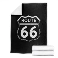 Vintage Route Highway 66 Road Trip Throw Blanket Mother Road All States
