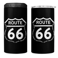 Vintage Route Highway 66 Road Trip 4 in 1 Can Cooler Tumbler Mother Road All States