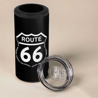 Vintage Route Highway 66 Road Trip 4 in 1 Can Cooler Tumbler Mother Road All States