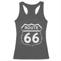 Vintage Route Highway 66 Road Trip Racerback Tank Top Mother Road All States
