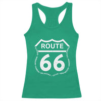 Vintage Route Highway 66 Road Trip Racerback Tank Top Mother Road All States