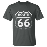 Vintage Route Highway 66 Road Trip T Shirt Mother Road All States