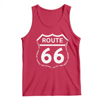 Vintage Route Highway 66 Road Trip Tank Top Mother Road All States