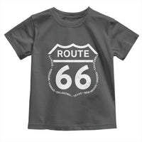 Vintage Route Highway 66 Road Trip Toddler T Shirt Mother Road All States