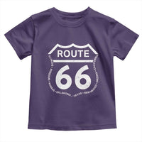 Vintage Route Highway 66 Road Trip Toddler T Shirt Mother Road All States