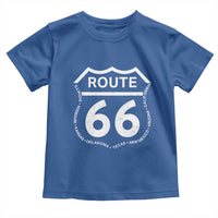 Vintage Route Highway 66 Road Trip Toddler T Shirt Mother Road All States
