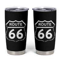 Vintage Route Highway 66 Road Trip Tumbler Cup Mother Road All States