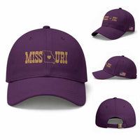 Vintage Missouri State Map Baseball Cap Midwest Pride Gift