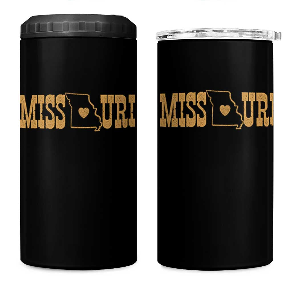 Vintage Missouri State Map 4 in 1 Can Cooler Tumbler Midwest Pride Gift