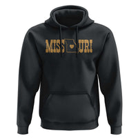 Vintage Missouri State Map Hoodie Midwest Pride Gift
