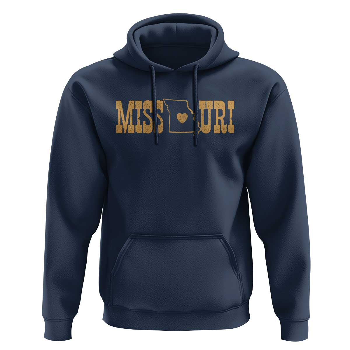 Vintage Missouri State Map Hoodie Midwest Pride Gift