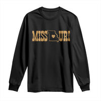 Vintage Missouri State Map Long Sleeve Shirt Midwest Pride Gift