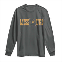 Vintage Missouri State Map Long Sleeve Shirt Midwest Pride Gift