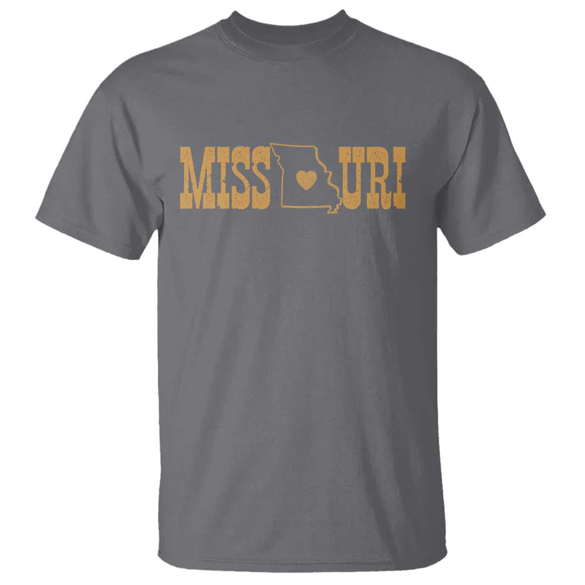 Vintage Missouri State Map T Shirt Midwest Pride Gift