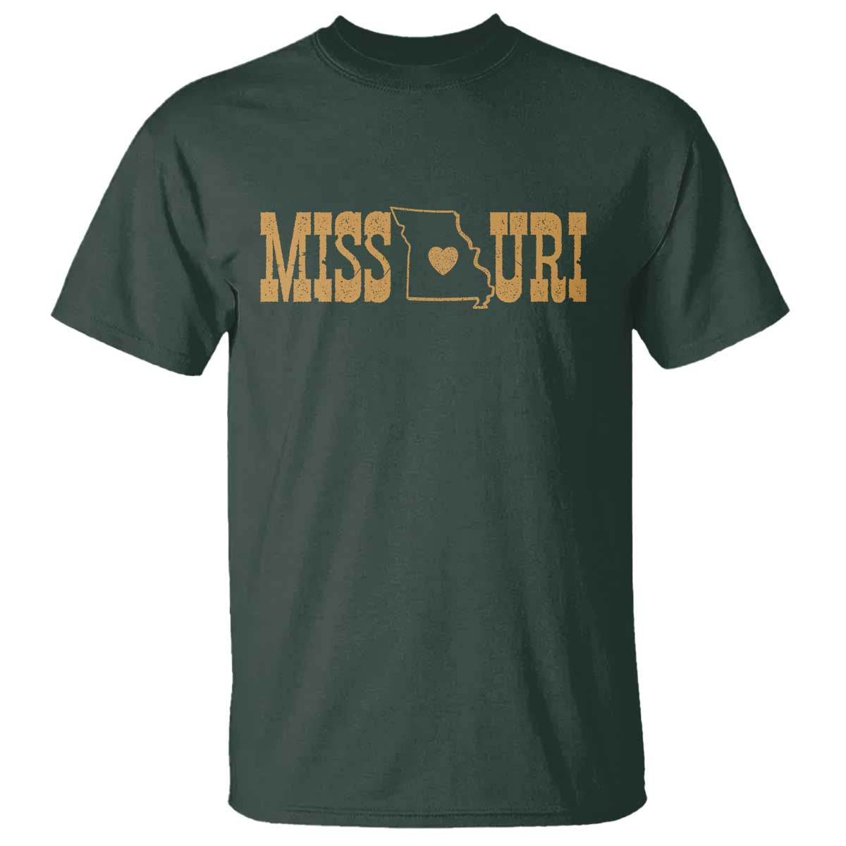 Vintage Missouri State Map T Shirt Midwest Pride Gift