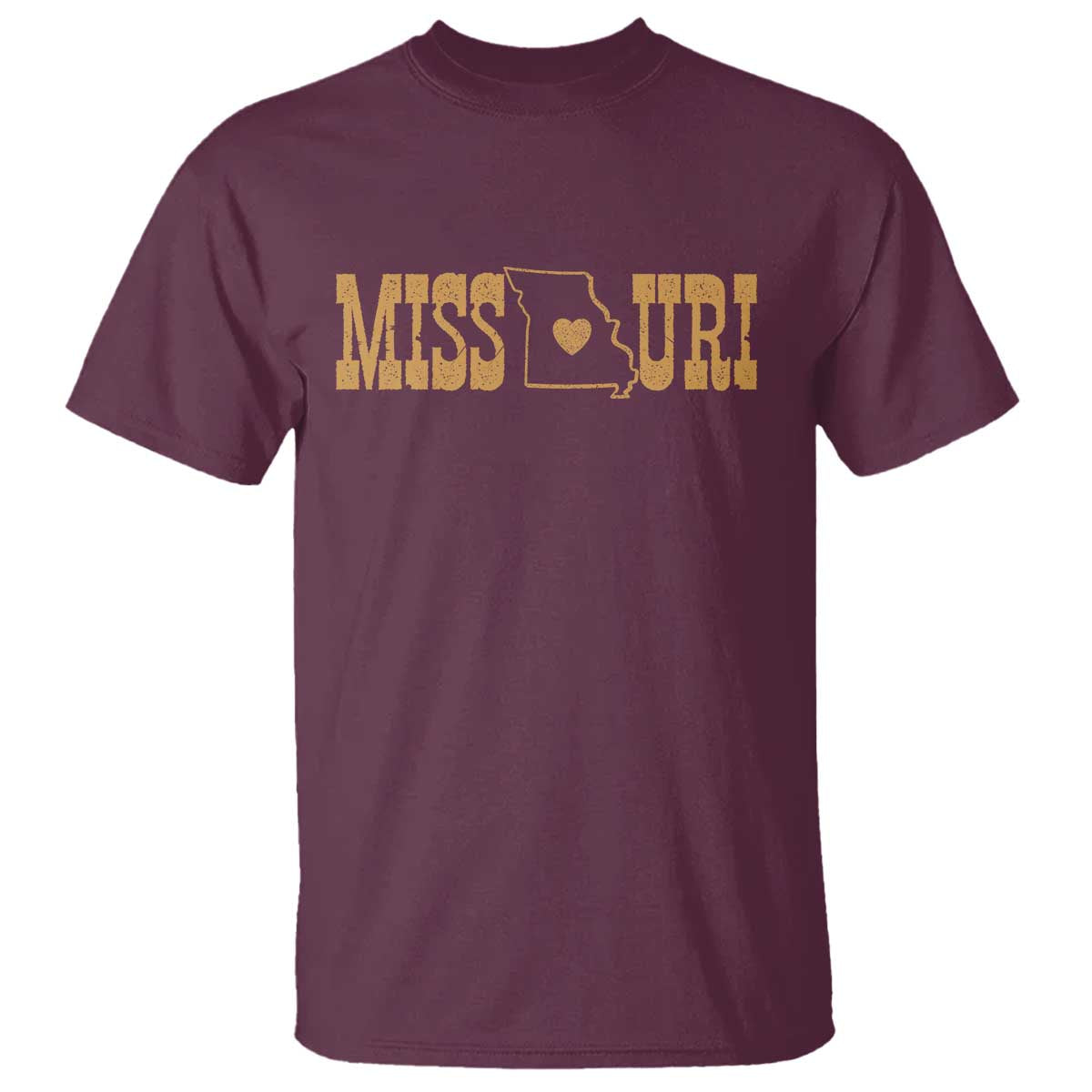 Vintage Missouri State Map T Shirt Midwest Pride Gift