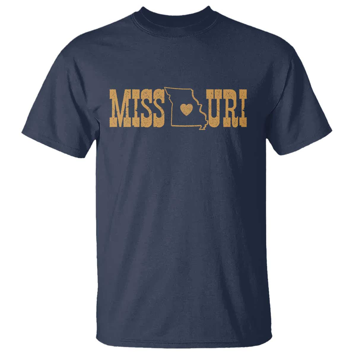 Vintage Missouri State Map T Shirt Midwest Pride Gift