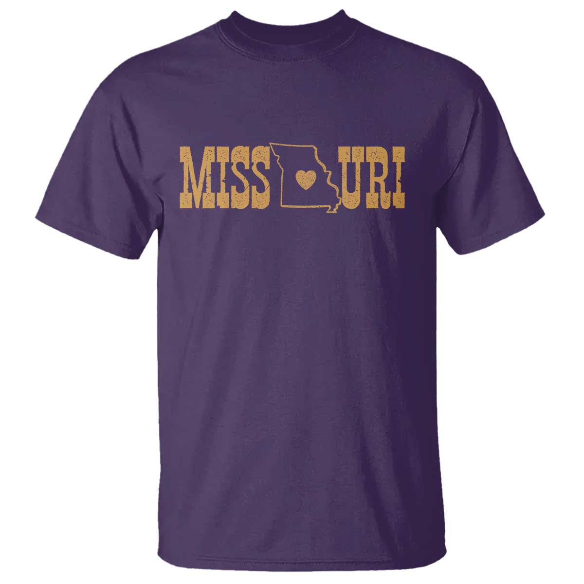 Vintage Missouri State Map T Shirt Midwest Pride Gift