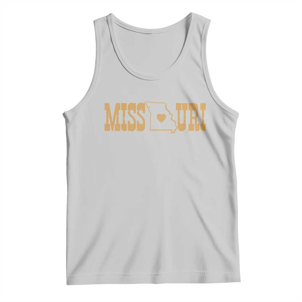 Vintage Missouri State Map Tank Top Midwest Pride Gift