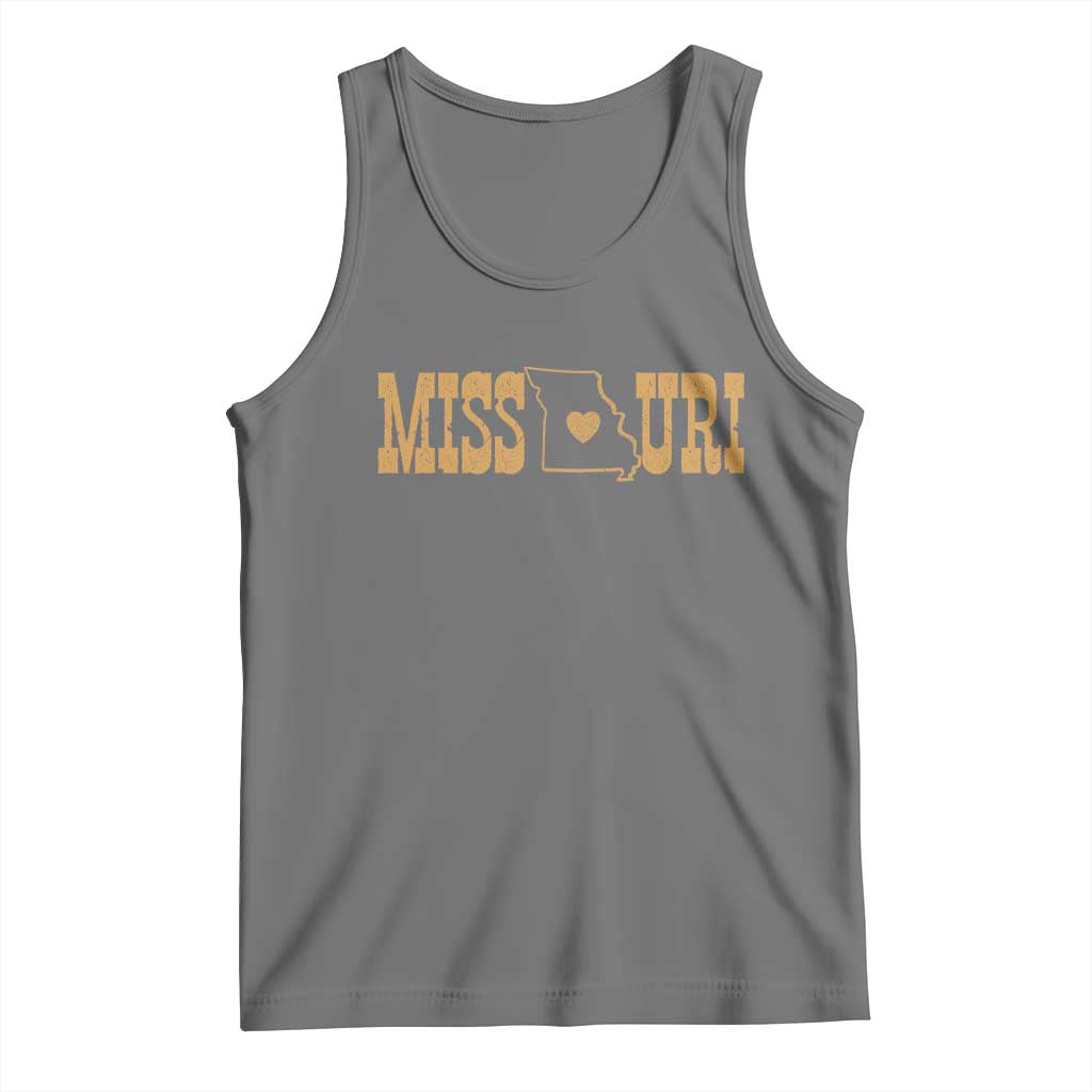 Vintage Missouri State Map Tank Top Midwest Pride Gift