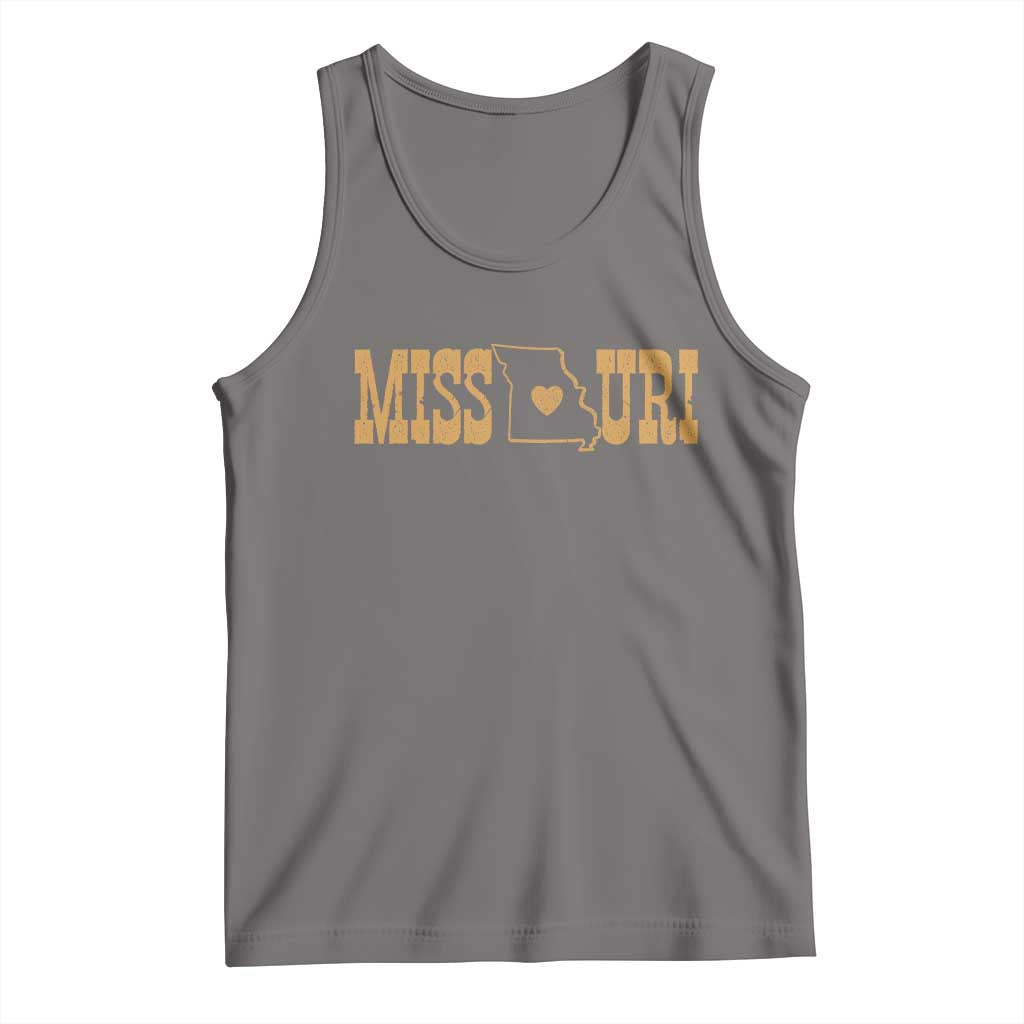 Vintage Missouri State Map Tank Top Midwest Pride Gift