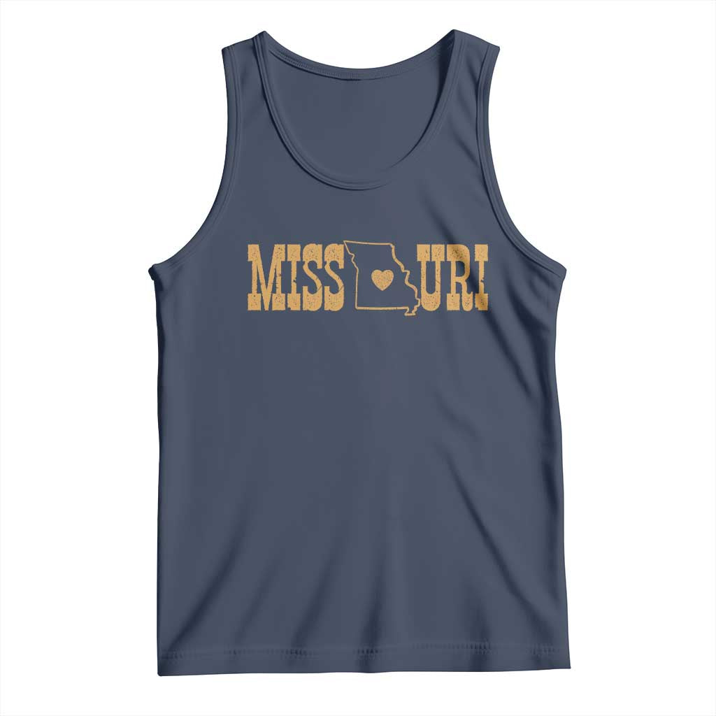 Vintage Missouri State Map Tank Top Midwest Pride Gift