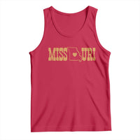 Vintage Missouri State Map Tank Top Midwest Pride Gift