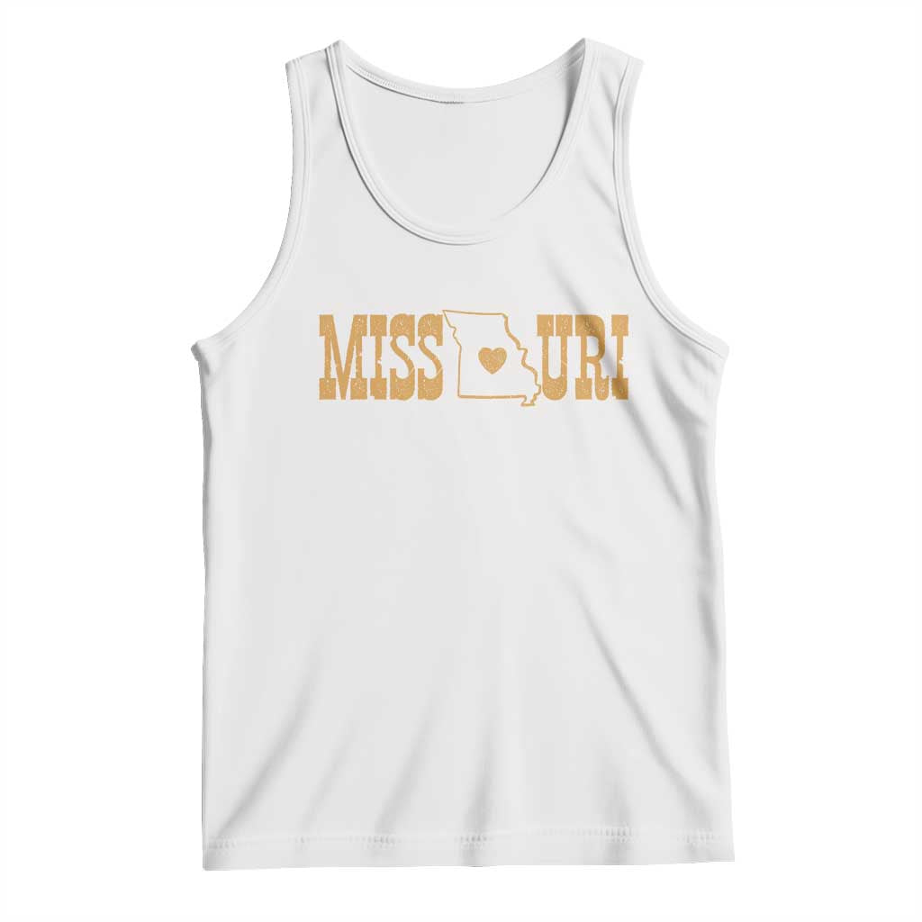 Vintage Missouri State Map Tank Top Midwest Pride Gift