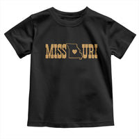 Vintage Missouri State Map Toddler T Shirt Midwest Pride Gift