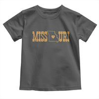 Vintage Missouri State Map Toddler T Shirt Midwest Pride Gift