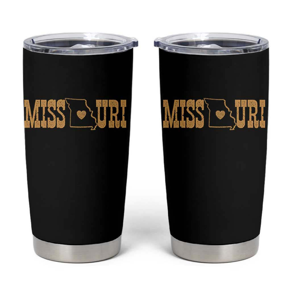 Vintage Missouri State Map Tumbler Cup Midwest Pride Gift