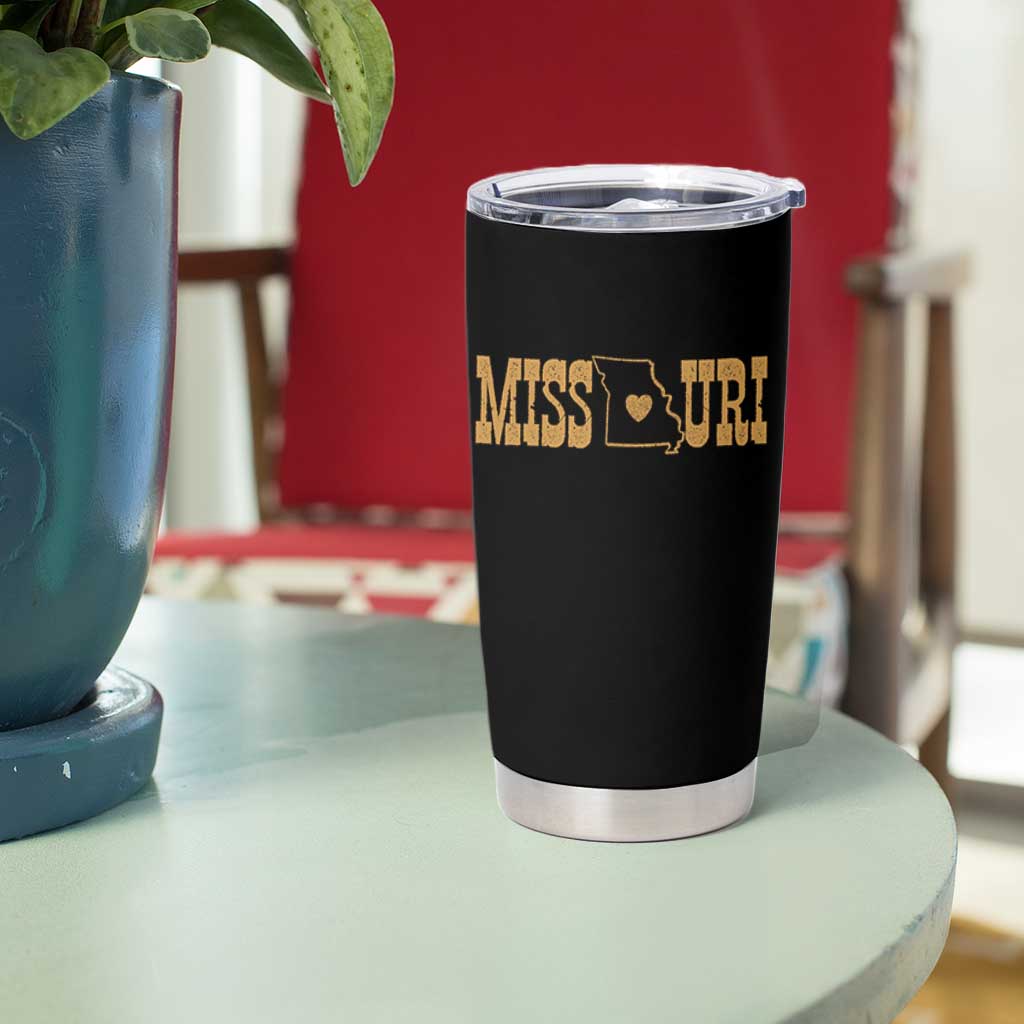 Vintage Missouri State Map Tumbler Cup Midwest Pride Gift