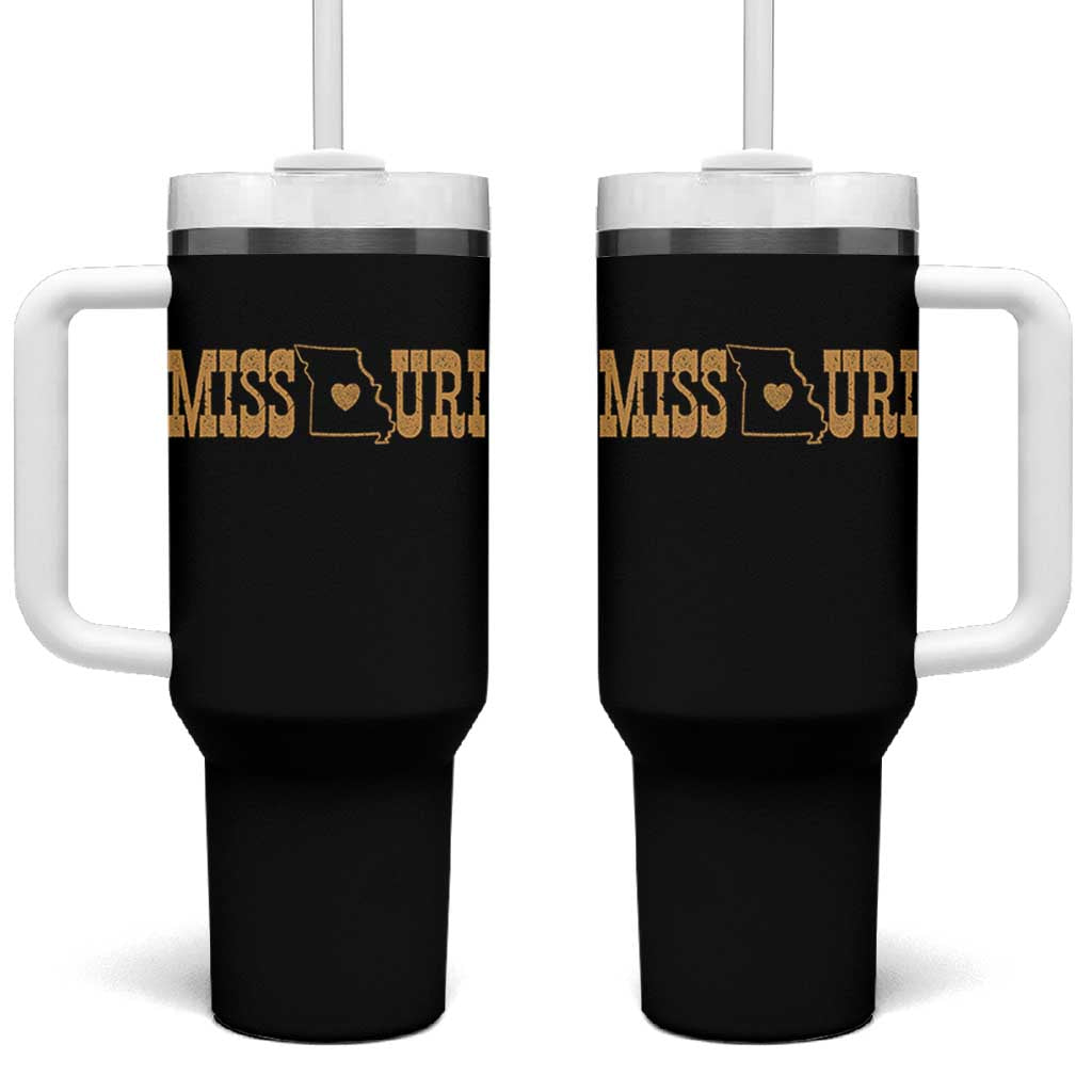 Vintage Missouri State Map Tumbler With Handle Midwest Pride Gift