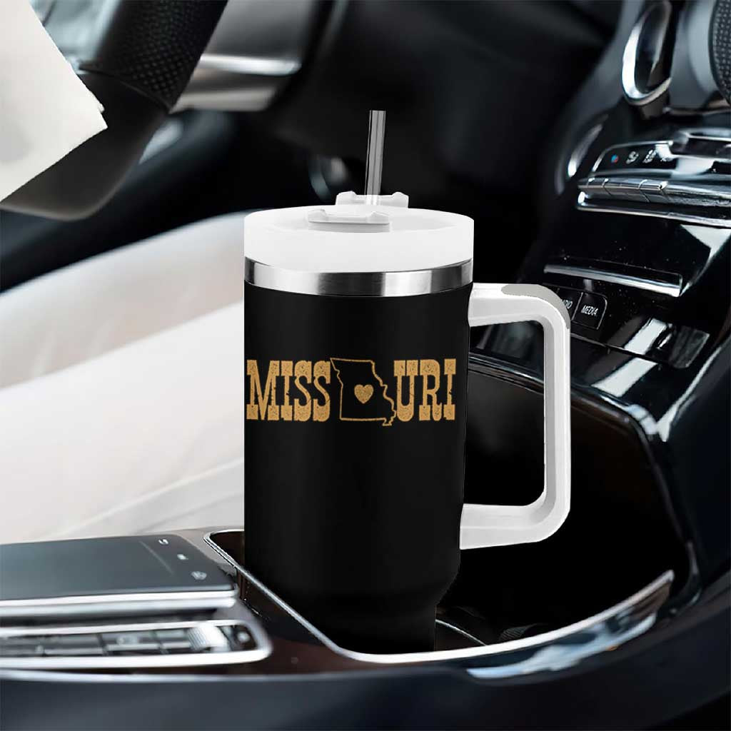 Vintage Missouri State Map Tumbler With Handle Midwest Pride Gift