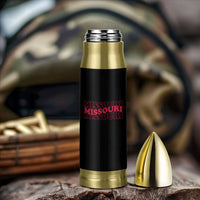 Retro Missouri State Pride Bullet Tumbler Groovy Wavy Typography
