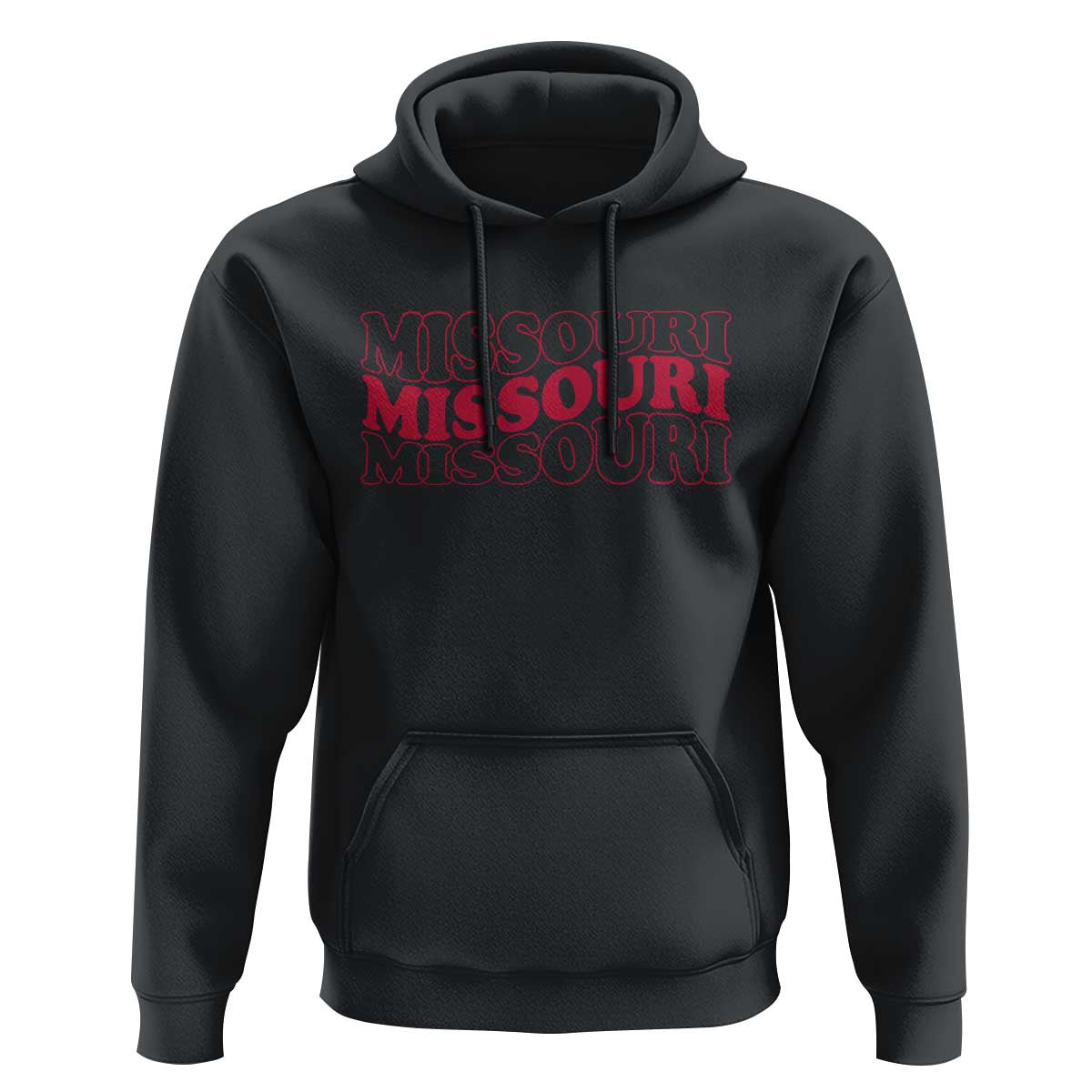 Retro Missouri State Pride Hoodie Groovy Wavy Typography