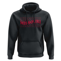Retro Missouri State Pride Hoodie Groovy Wavy Typography