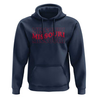 Retro Missouri State Pride Hoodie Groovy Wavy Typography