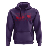 Retro Missouri State Pride Hoodie Groovy Wavy Typography