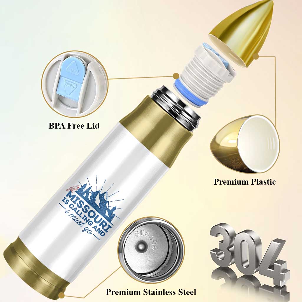 Missouri Traveling Lover Bullet Tumbler Missouri Is Calling And I Must Go